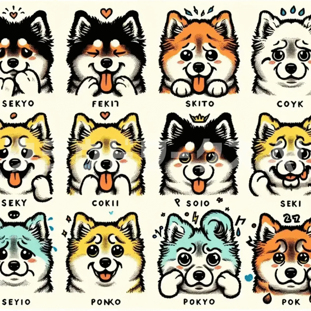 犬のLINEスタンプ